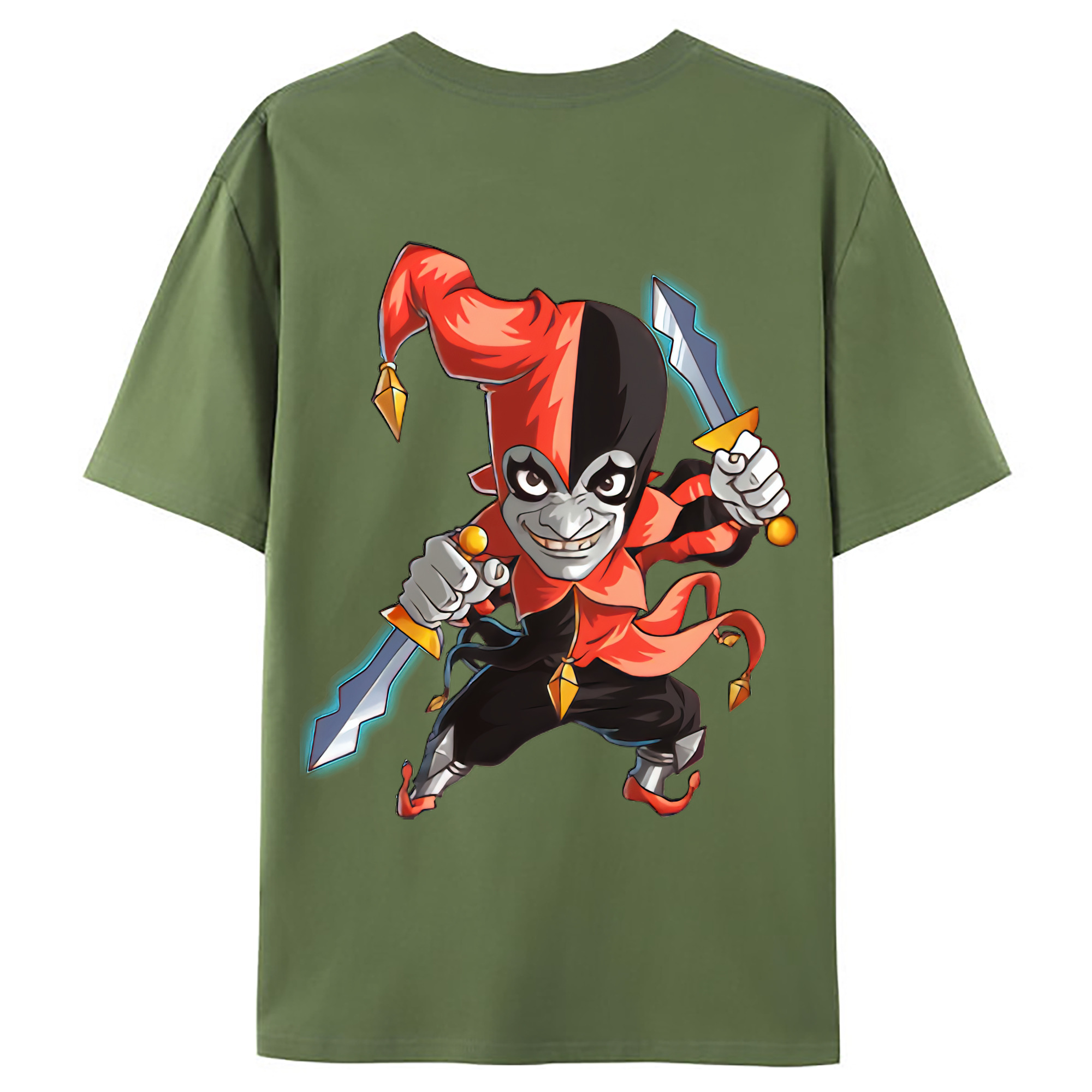 （画像用） リーグ・オブ・レジェンド League of Legends LOL 綿100％ メンズ半袖Tシャツ（バックプリント） 通気性